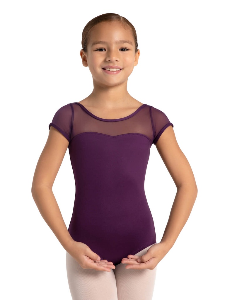 LEOTARDO NIÑA CAPEZIO MANGA MESH SE1039C